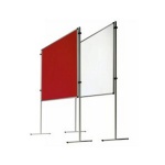 Stecktafel, Stoff/Whiteboard, 120x150 cm HxB 